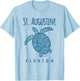 JCombs: St. Augustine, FL, Sea Turtle, Beach T-Shirt - T-Shirt | Light Blue