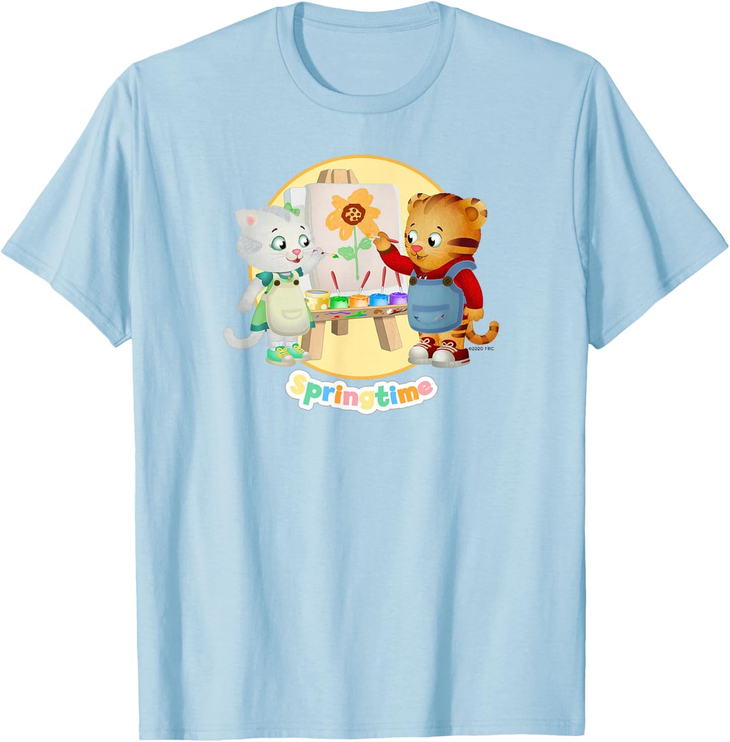 Daniel Tiger Loves Springtime! T-Shirt - T-Shirt | Light Blue