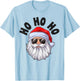 Ho Ho Ho Christmas Santa Funny Xmas Boys Girls Sunglasses T-Shirt - T-Shirt | Light Blue