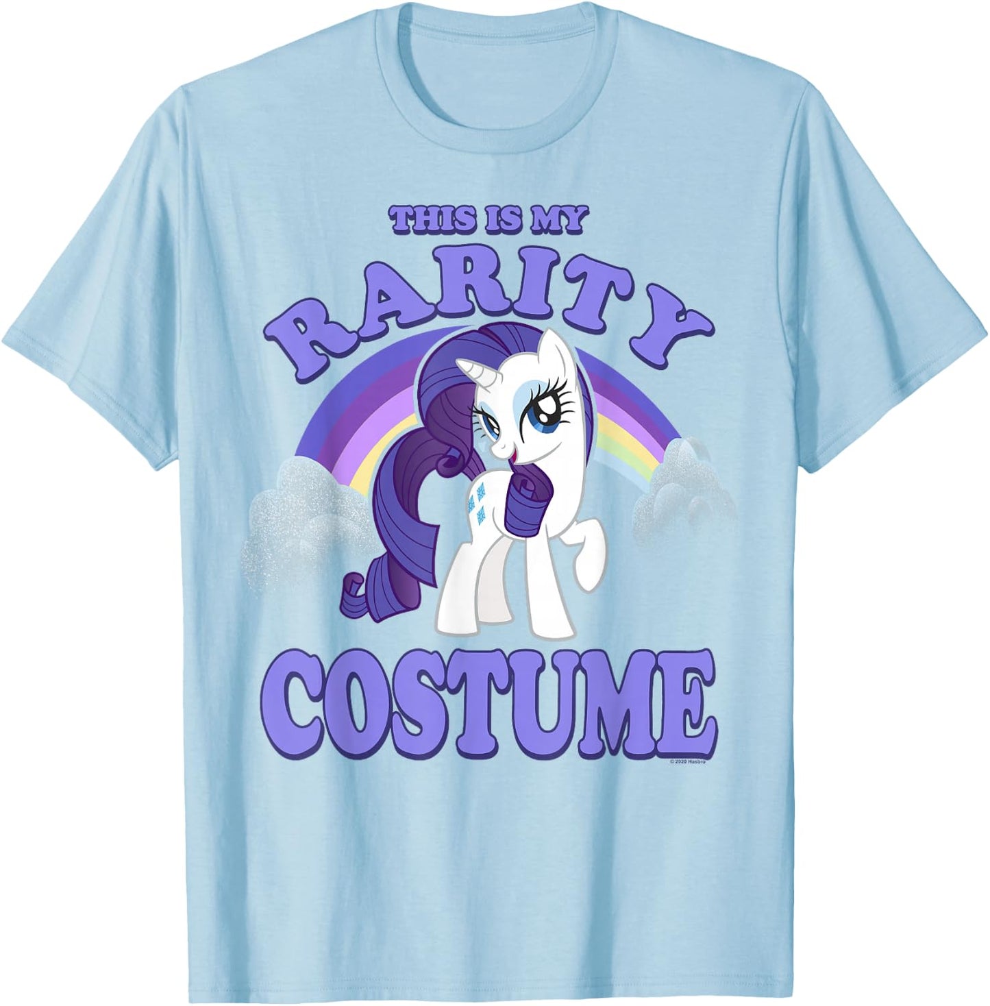 My Little Pony: Friendship Is Magic Rarity Halloween Costume T-Shirt - T-Shirt | Light Blue