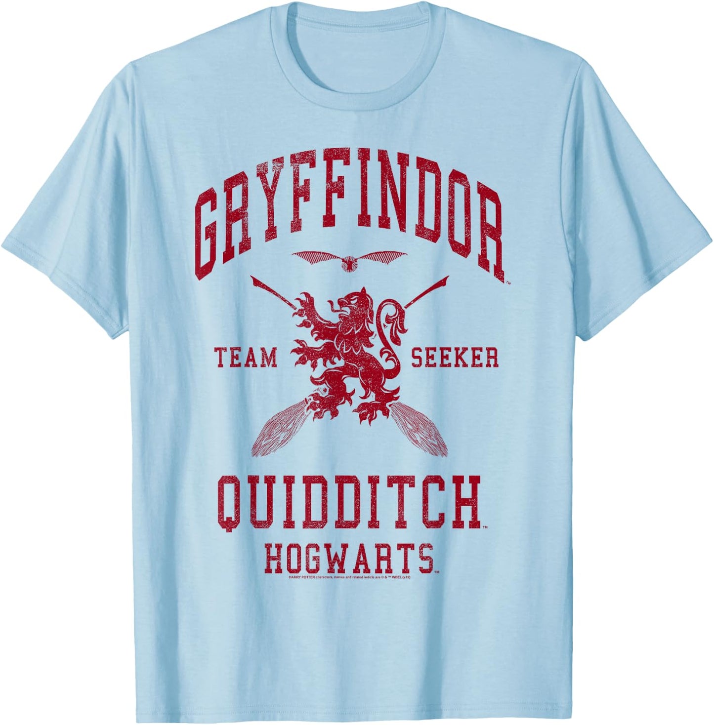 Harry Potter Gryffindor Quidditch Team Seeker T-Shirt - T-Shirt | Light Blue