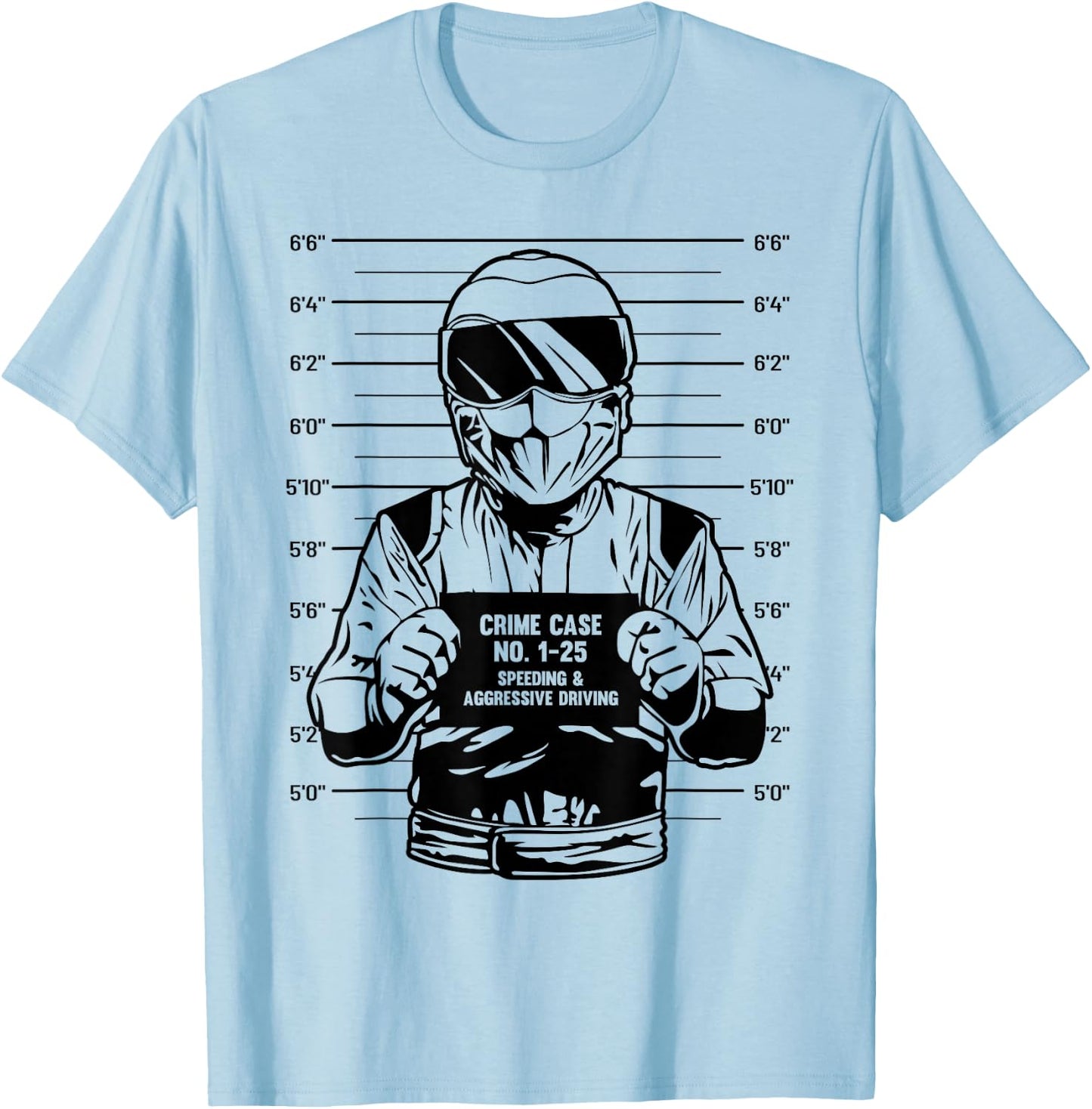 Funny Biker Motorcyclist Motorbike Motorcycling Bike T-Shirt - T-Shirt | Light Blue