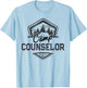 Vintage CAMP COUNSELOR Campground King Crew Teacher Squad Men Women T-Shirt - T-Shirt | Light Blue
