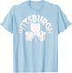 Pittsburgh St Patricks Day Distressed Irish Pittsburgh T-Shirt - T-Shirt | Light Blue
