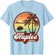 Vintage Naples Florida FL Retro 70s Summer Beach Souvenir Men Women Kids T-Shirt - T-Shirt | Light Blue
