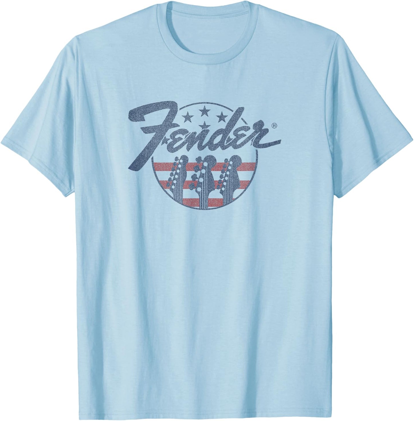 Fender Guitar Flag T-Shirt - T-Shirt | Light Blue