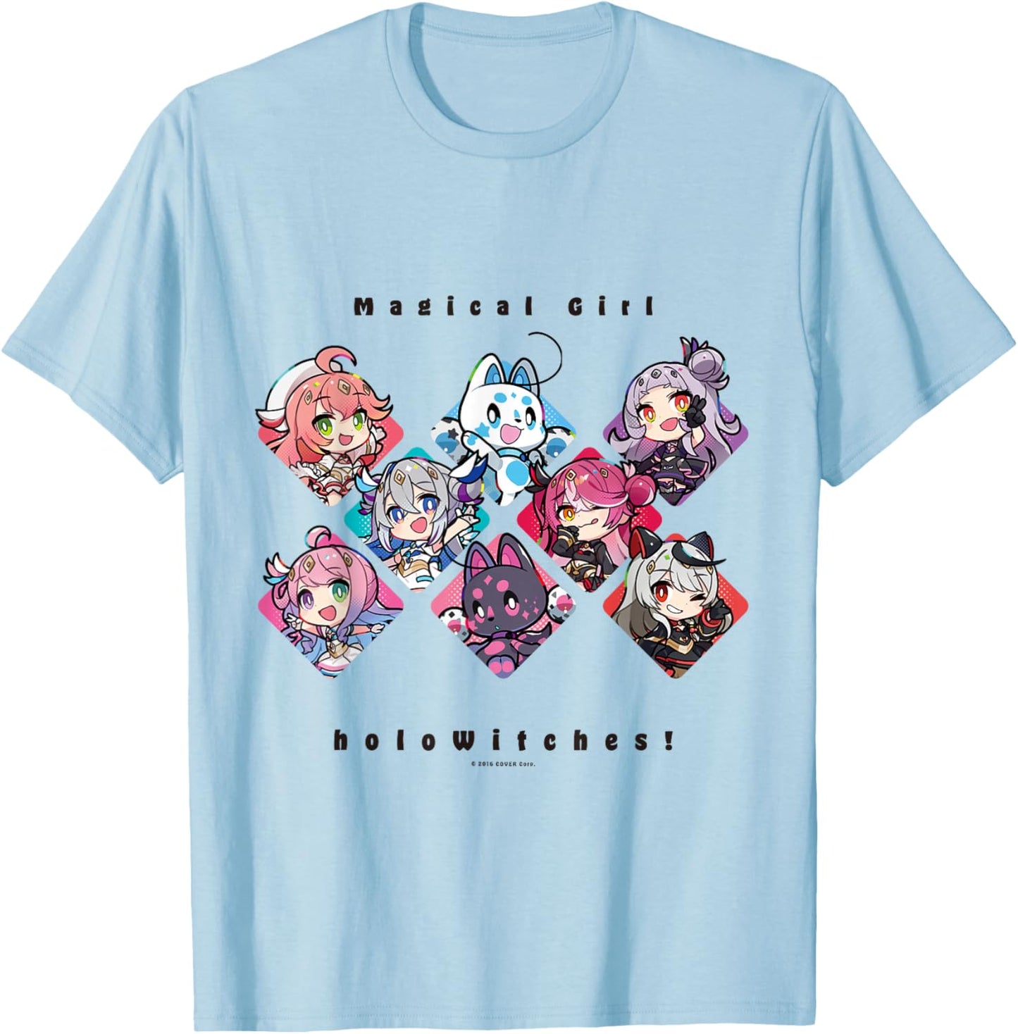 Magical Girl Holowitch! T-Shirt - T-Shirt | Light Blue