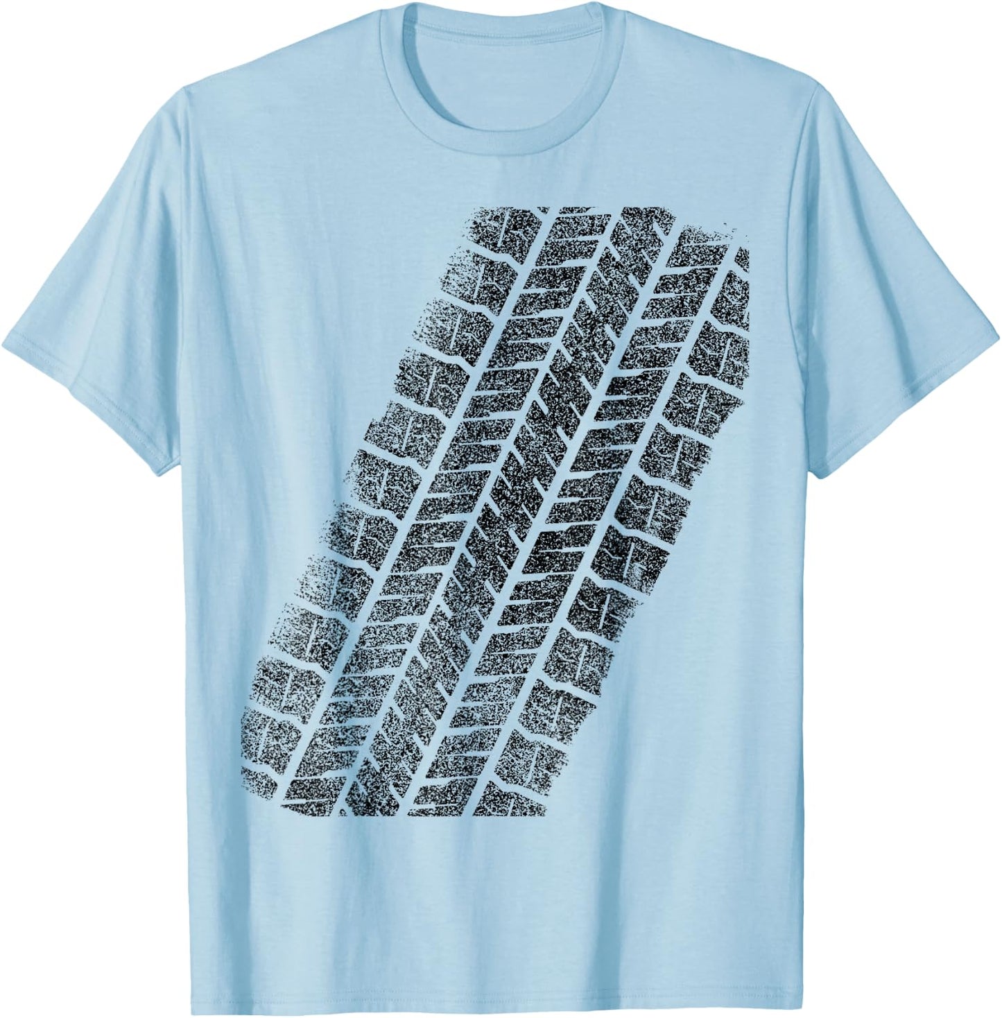 Tire Track funny halloween T-Shirt - T-Shirt | Light Blue