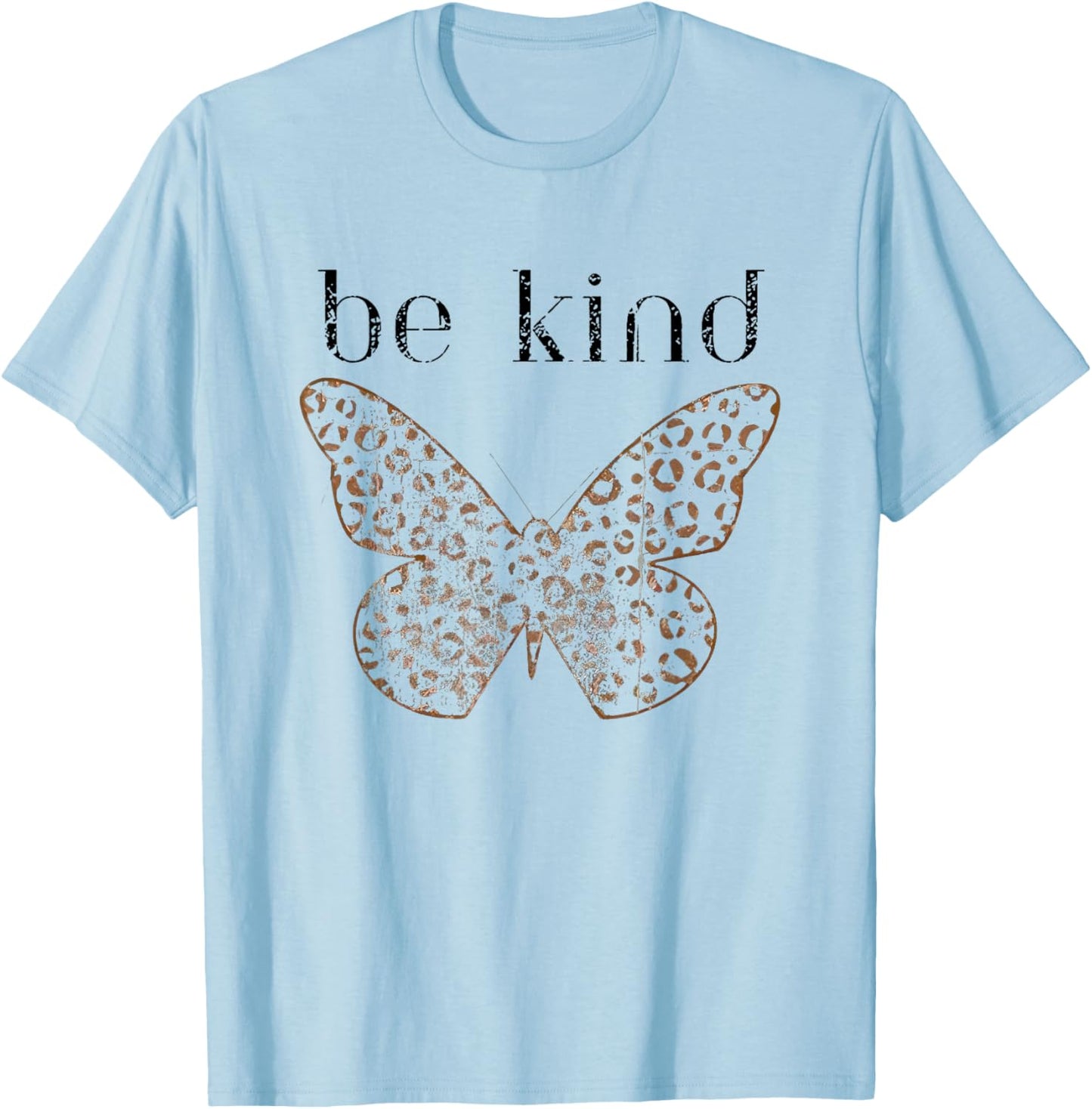 Be Kind Butterfly T-Shirt - T-Shirt | Light Blue