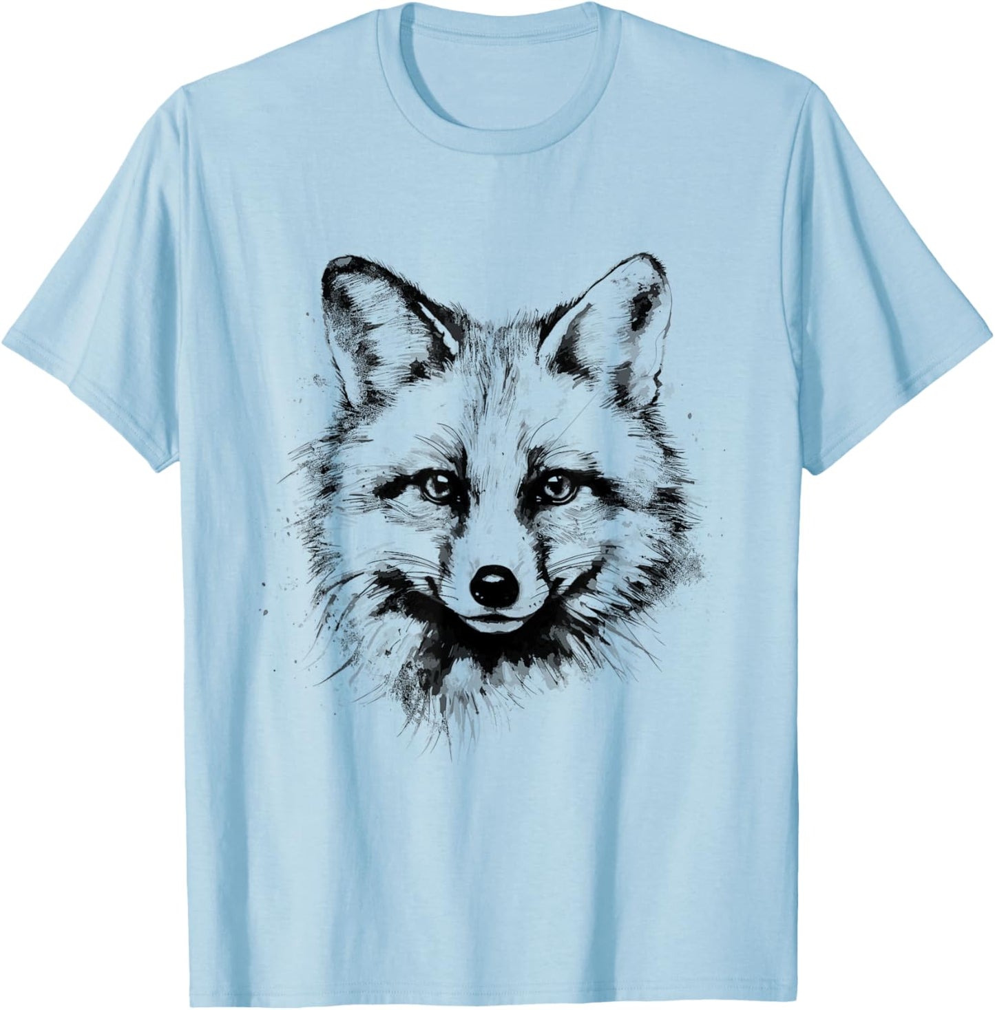 Arctic Fox Artic Animals Cute Artic Fox Lover T-Shirt - T-Shirt | Light Blue