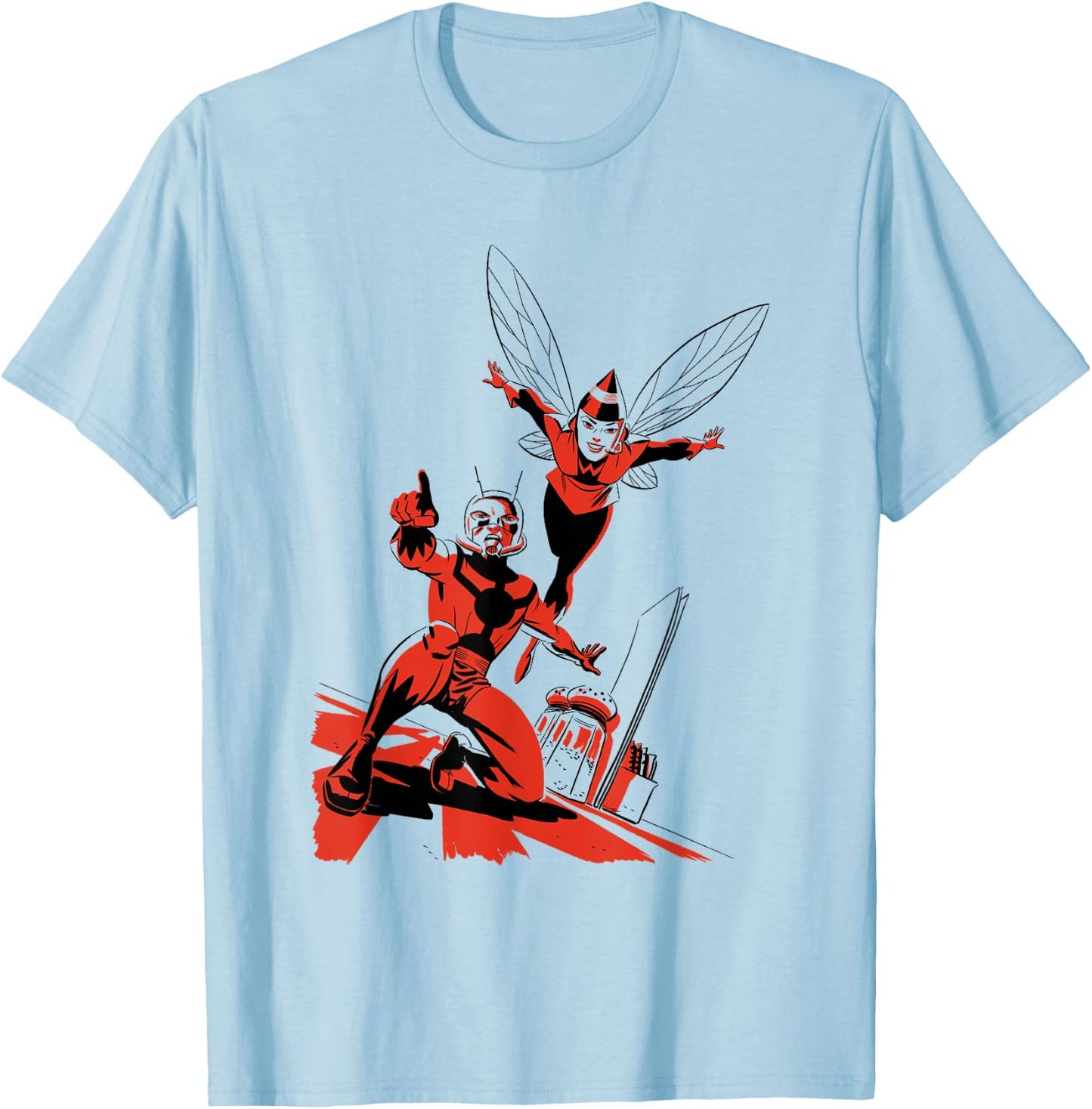 Marvel Ant-Man and The Wasp Two-Tone Variant Cover T-Shirt - T-Shirt | Light Blue