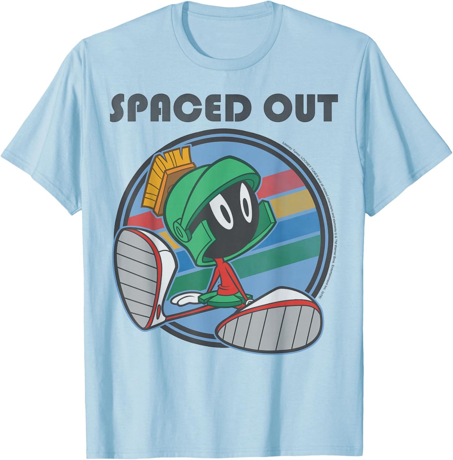 Looney Tunes Marvin The Martian Spaced Out T-Shirt - T-Shirt | Light Blue