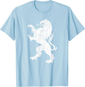 Vintage Dutch Lion Netherlands Nederland Holland Pays-Bas T-Shirt - T-Shirt | Light Blue