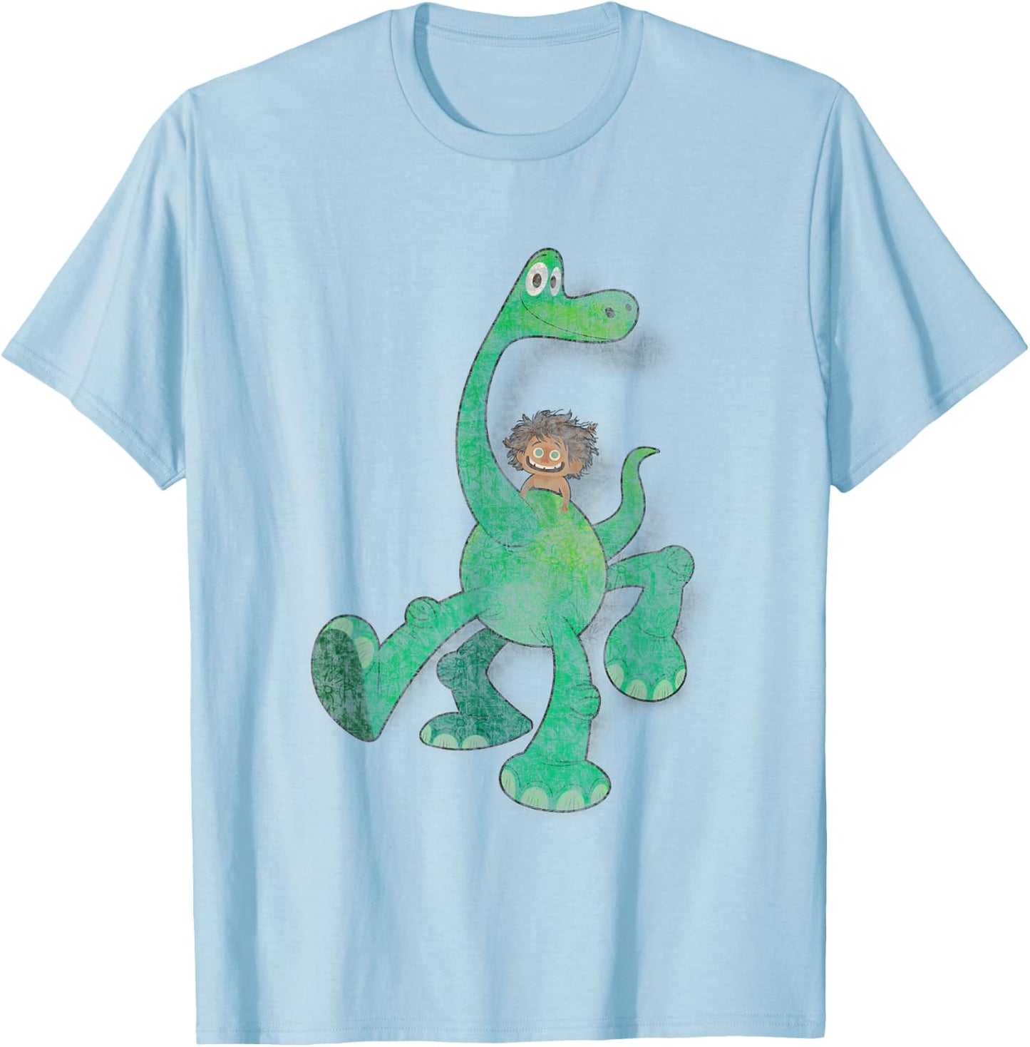 Disney Pixar The Good Dinosaur Arlo Spot Best Duo Big Poster T-Shirt - T-Shirt | Light Blue