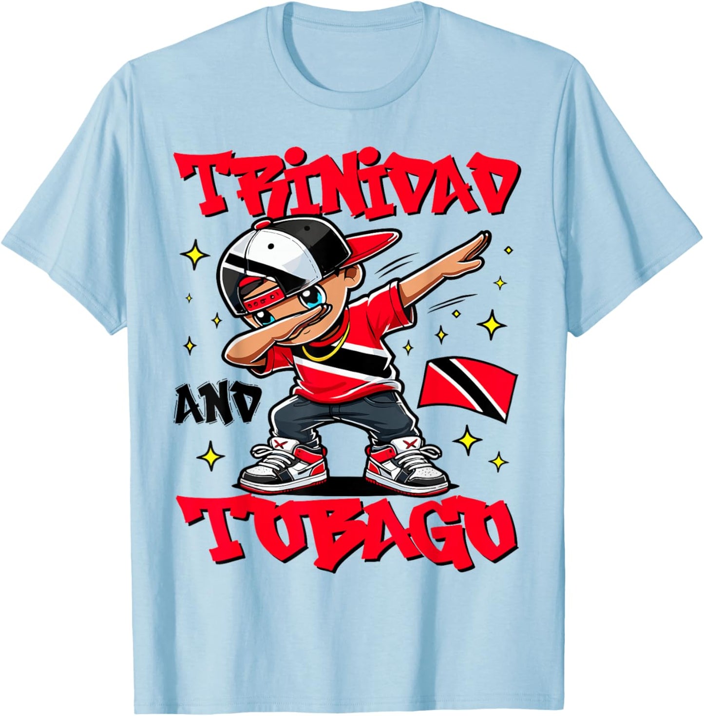 Trinidadian Boy Trinidad and Tobago Kid for Kids toddlers T-Shirt - T-Shirt | Light Blue