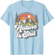 Nature and Shit Funny Hiking Camping Hiker Camper RV Gift T-Shirt - T-Shirt | Light Blue