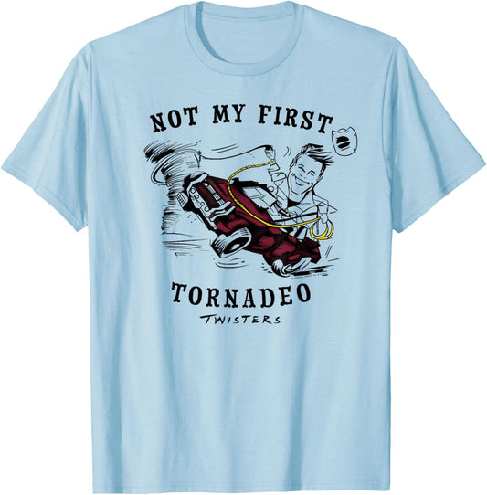 Twisters Not My First Tornadeo T-Shirt - T-Shirt | Light Blue