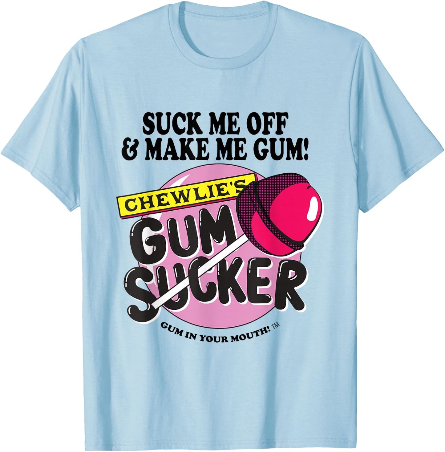 Kevin Smith Clerks 3 Chewlie's Gum Sucker Lolly Pop Logo T-Shirt - T-Shirt | Light Blue