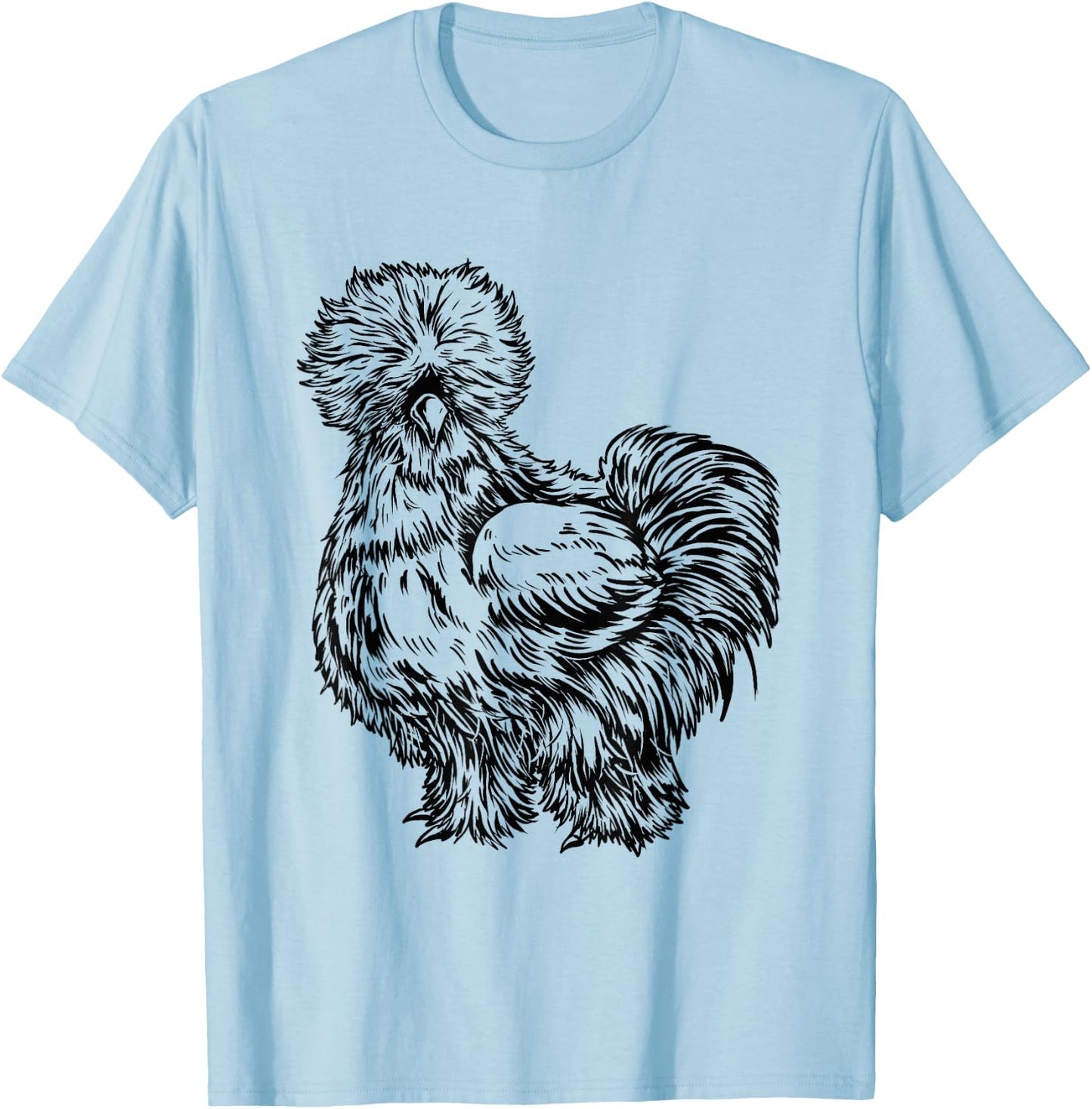 Silkie Chicken T-Shirt - T-Shirt | Light Blue
