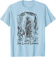 Our Lady of Lourdes Bernadette Catholic Vintage Distressed D T-Shirt - T-Shirt | Light Blue
