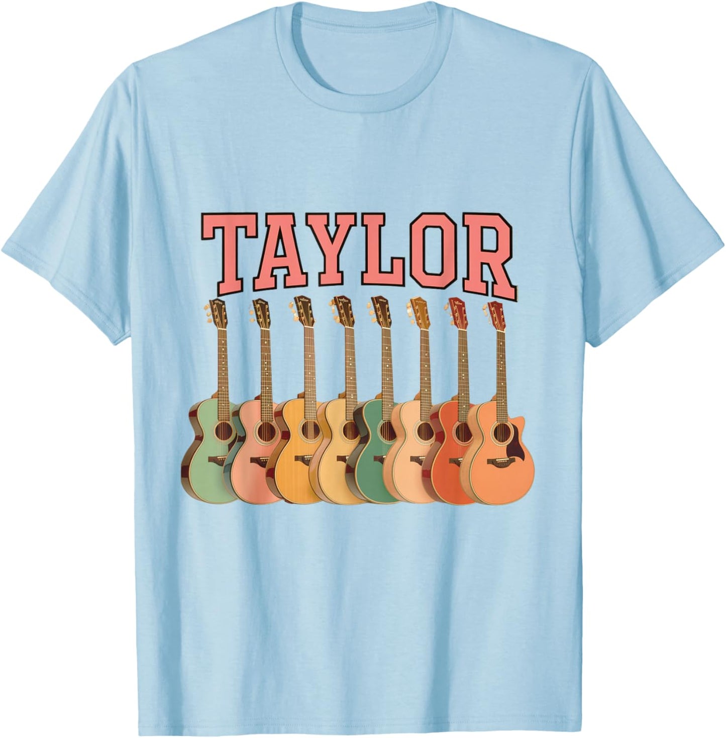 Taylor Guitar Collegiate T-Shirt - T-Shirt | Light Blue