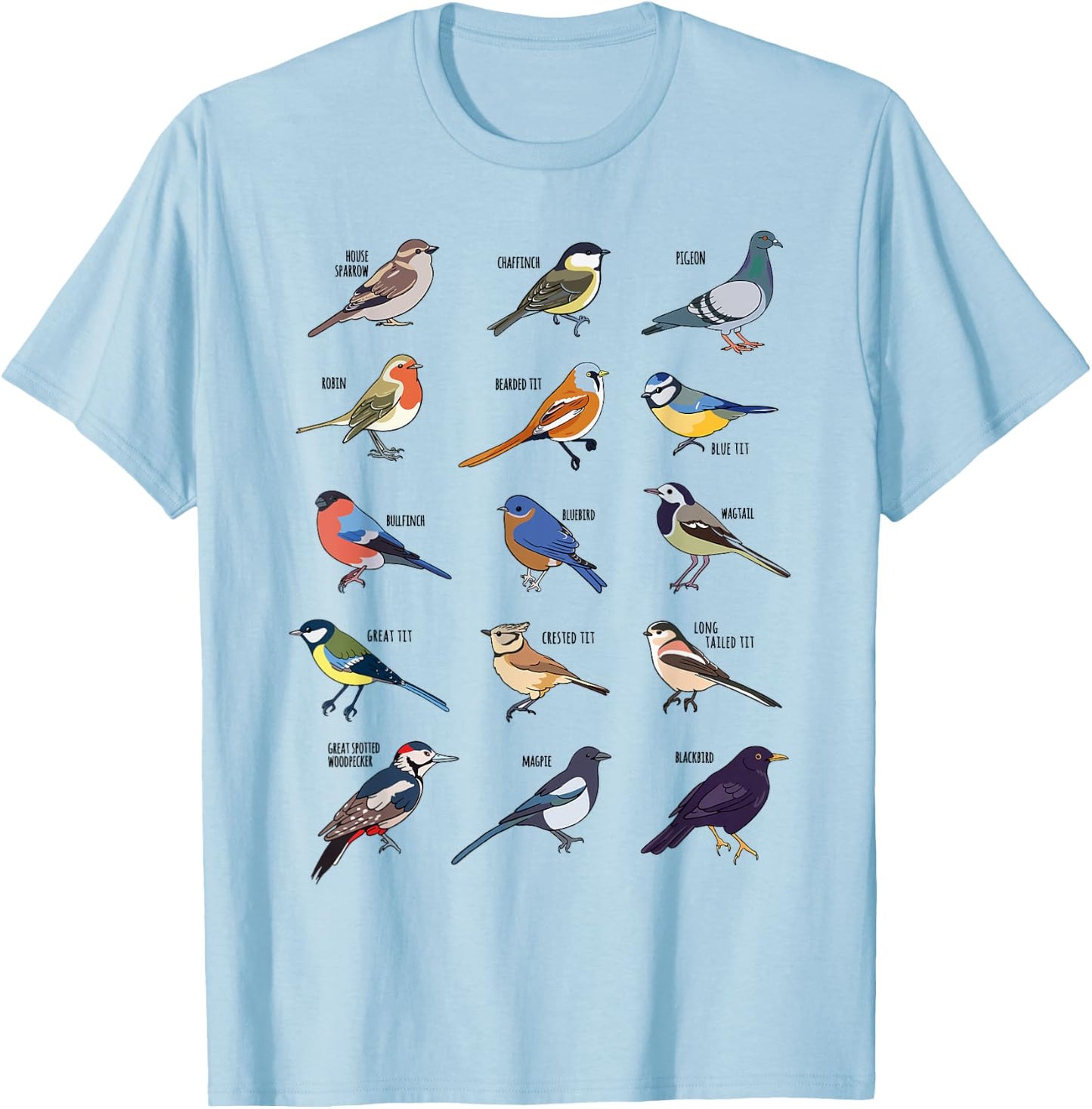 Ornithology Birds Birdwatching Birding Gift & Women T-Shirt - T-Shirt | Light Blue