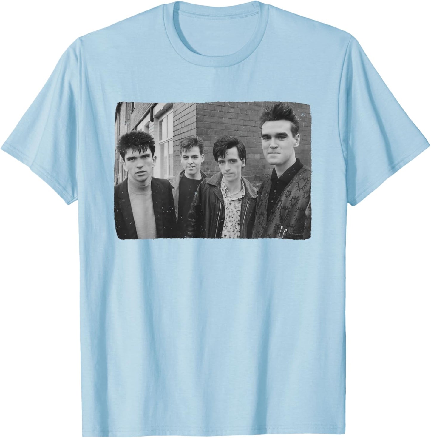 Morrissey The Smiths Band Street Photo 1985 Stephen Wright T-Shirt - T-Shirt | Light Blue