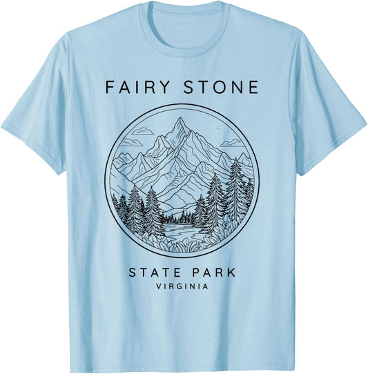Fairy Stone State Park Vintage T-Shirt - T-Shirt | Light Blue