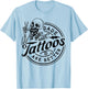 Dads With Tattoos Are Better Men Gift Funny Fathers Day T-Shirt - T-Shirt | Light Blue
