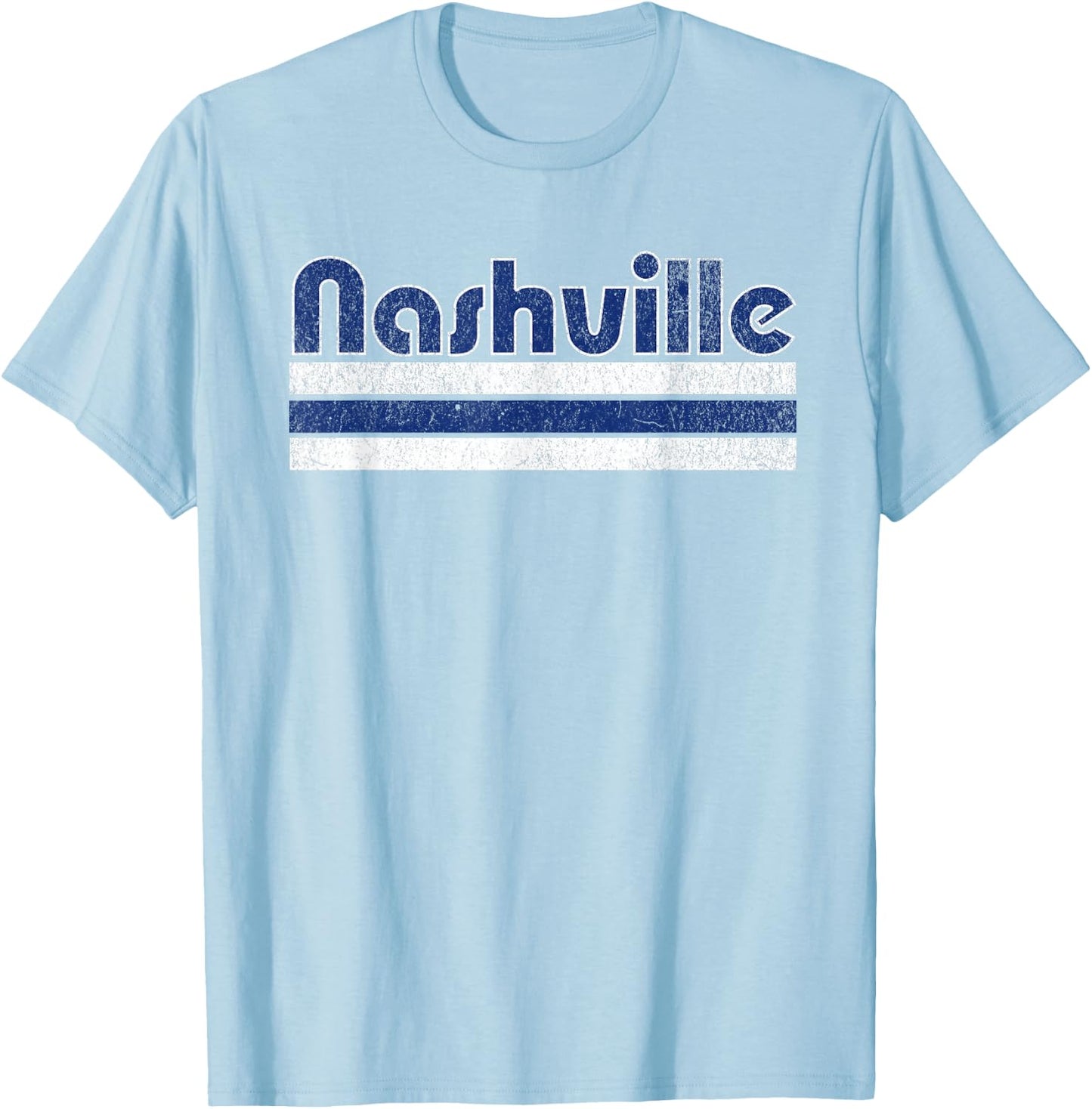 Nashville Soccer Vintage City T-Shirt - T-Shirt | Light Blue