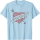 Ohio State Buckeyes Valentine Soft Gray Officially Licensed T-Shirt - T-Shirt | Light Blue