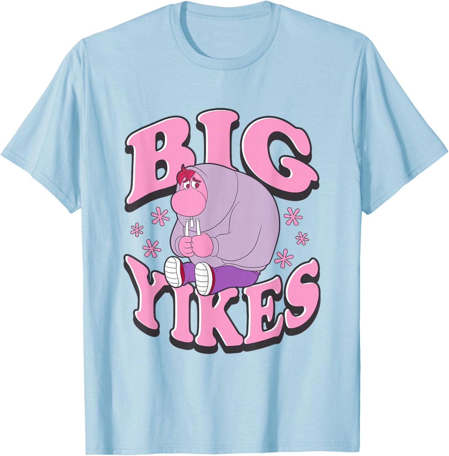 Disney Pixar Inside Out 2 Cute Embarrassment Big Yikes Logo T-Shirt - T-Shirt | Light Blue