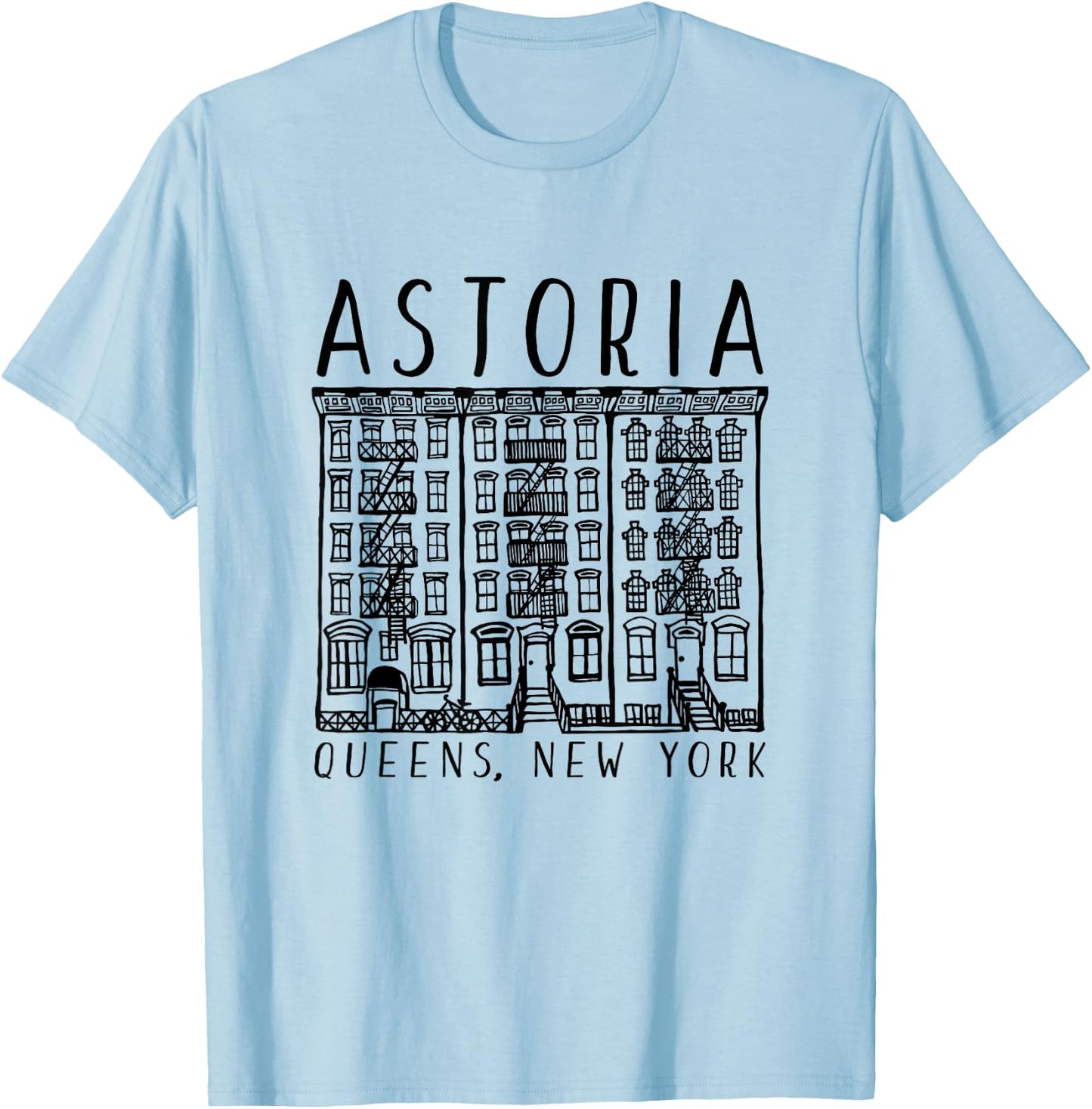 Astoria Queens T-Shirt - T-Shirt | Light Blue