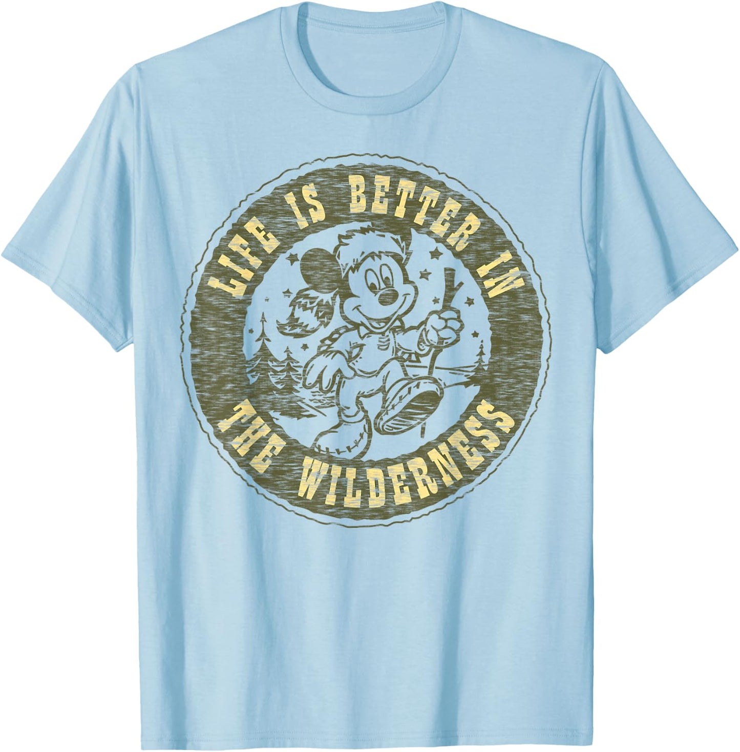Disney Mickey and Friends Life is Better in The Wilderness Small T-Shirt - T-Shirt | Light Blue