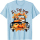 It’s Fall Y’all Shih Tzu Dogs Pumpkins Truck Autumn Season T-Shirt - T-Shirt | Light Blue