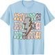 Mama Floral Groovy Mom Life Leopard Mommy Bolt Lightning T-Shirt - T-Shirt | Light Blue