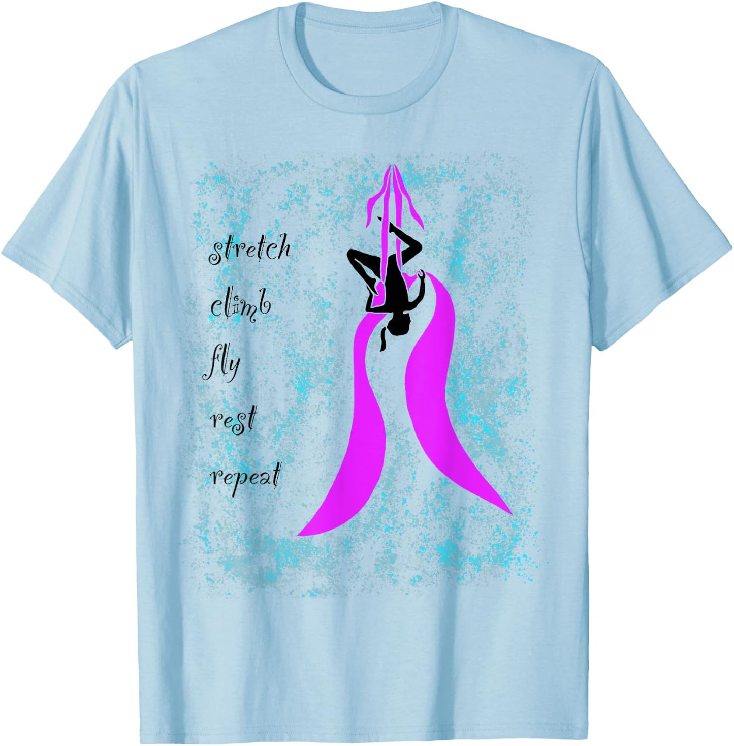 Aerial Yoga Silks Kid Child T-Shirt - T-Shirt | Light Blue