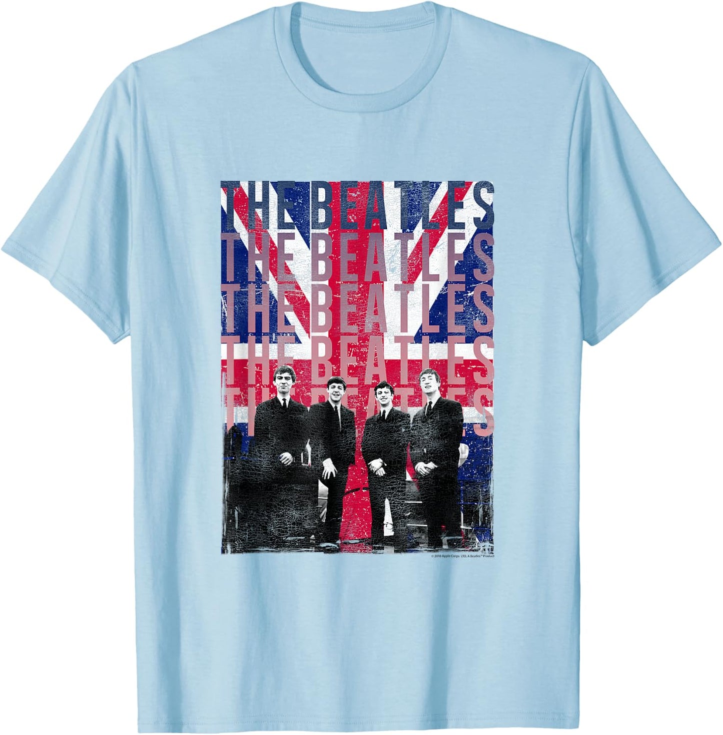 The Beatles Liverpool Flag T-Shirt - T-Shirt | Light Blue