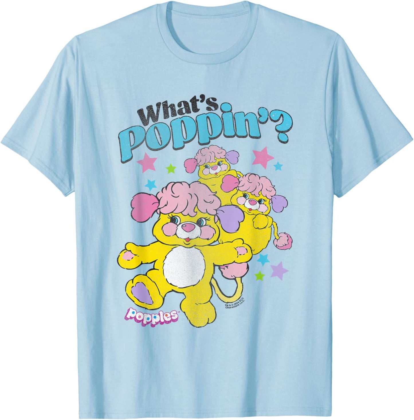 Popples Whats Poppin T-Shirt - T-Shirt | Light Blue
