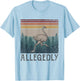 Allegedly Ostrich Vintage Retro Funny Bird Lover T-Shirt - T-Shirt | Light Blue