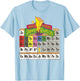 Power Rangers Vintage Colour Periodic Table T-Shirt - T-Shirt | Light Blue