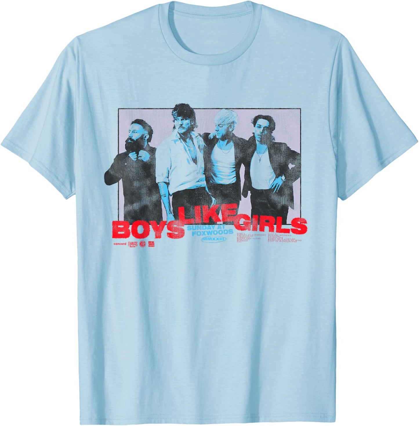 BOYS LIKE GIRLS - Photo Logos T-Shirt - T-Shirt | Light Blue