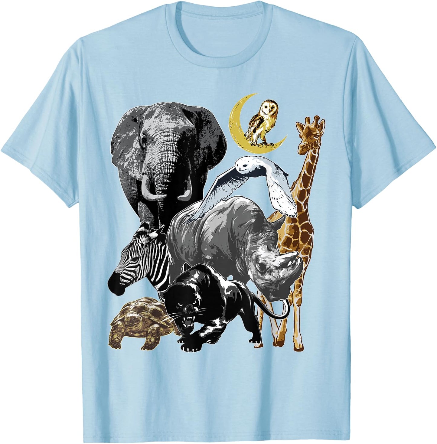 Zookeeper Jungle Animals Theme Safari Zoo Birthday Themed T-Shirt - T-Shirt | Light Blue