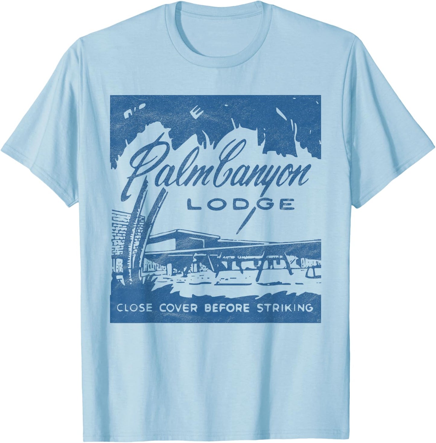 Vintage Hotel 60s Retro Style / Matchbook Art T-Shirt - T-Shirt | Light Blue