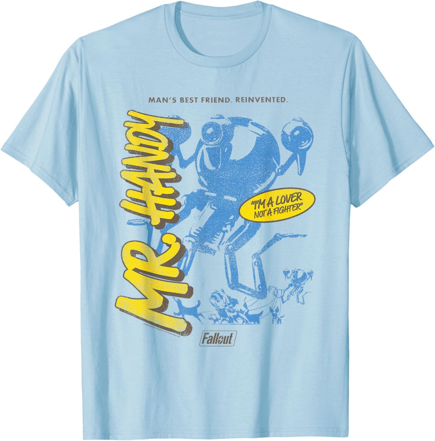 Fallout Video Game Mr. Handy Robot Friend T-Shirt - T-Shirt | Light Blue