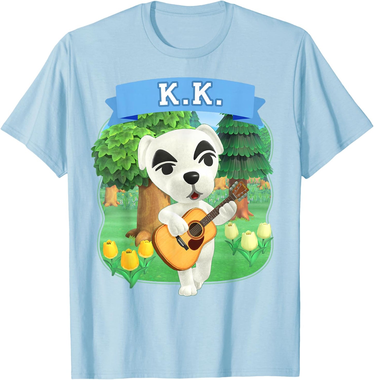 Animal Crossing: New Horizons K.K. Slider Orchard Music T-Shirt - T-Shirt | Light Blue
