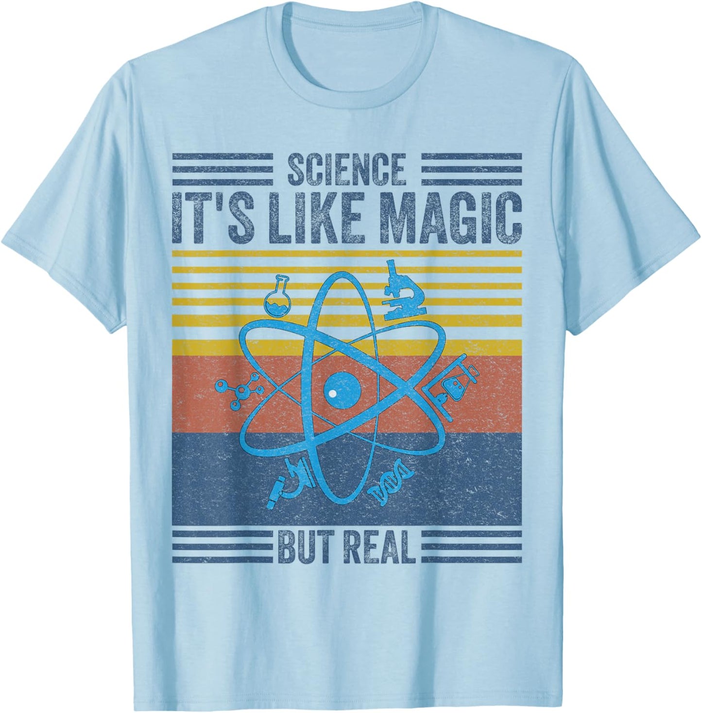 Science It's Like Magic But Real Science Teacher Geek Nerd Men Women Girls Kids T-Shirt - T-Shirt | Light Blue
