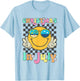 Christmas in July Smile Face Summer Beach Vacation Girl Kids T-Shirt - T-Shirt | Light Blue