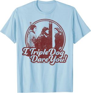A Christmas Story I Triple Dog Dare You T-Shirt - T-Shirt | Light Blue