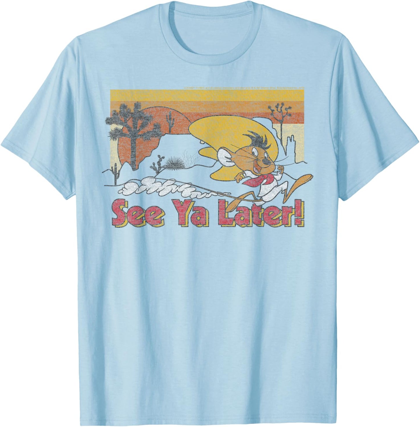Looney Tunes Speedy Gonzales See Ya Later T-Shirt - T-Shirt | Light Blue